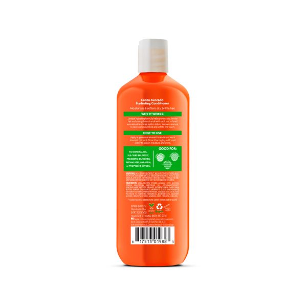 Cantu Avocado Hydrating Conditioner 400ml back packaging