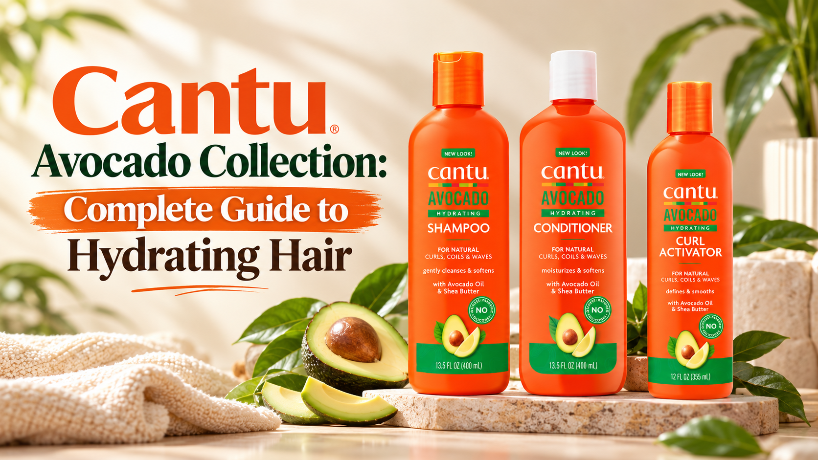 Cantu Avocado Collection for hydrating curly, coily and wavy hair
