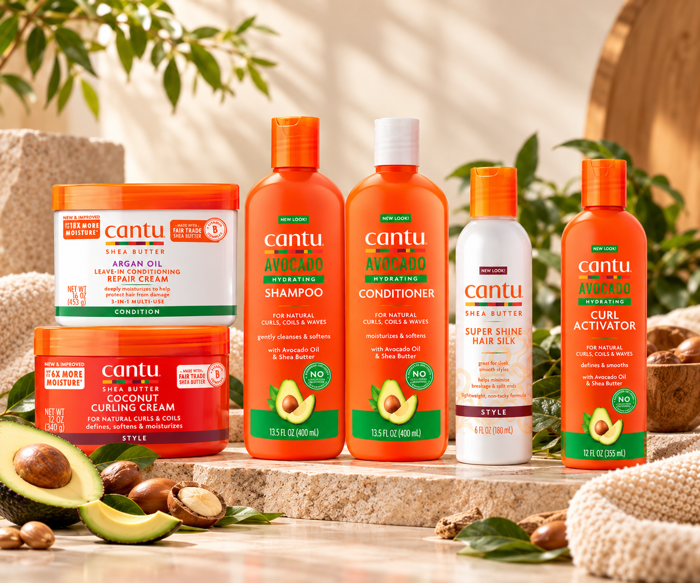 Cantu Beauty haircare products for curly coily and wavy hair