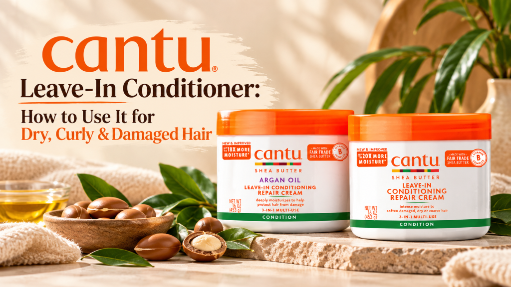 Cantu leave-in conditioner for dry curly coily and wavy hair